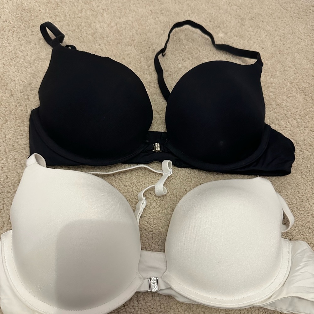La SENZA Black and White Beyond Sexy Push Up Front Clasp Bras (2)